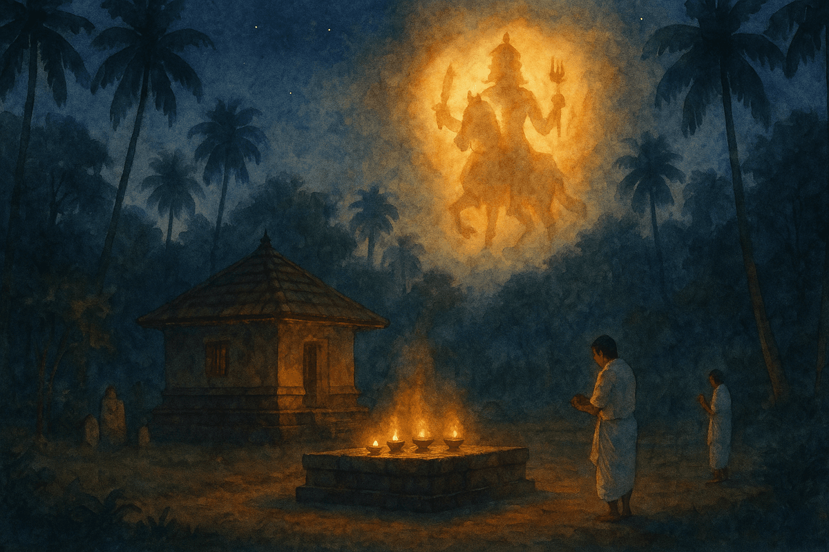 Bermer at Kuthar Maada depicted riding a horse