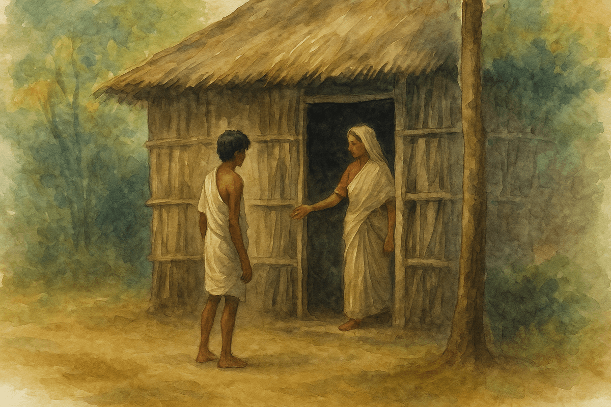 Mairekke Baidetty offering shelter to Thaniya