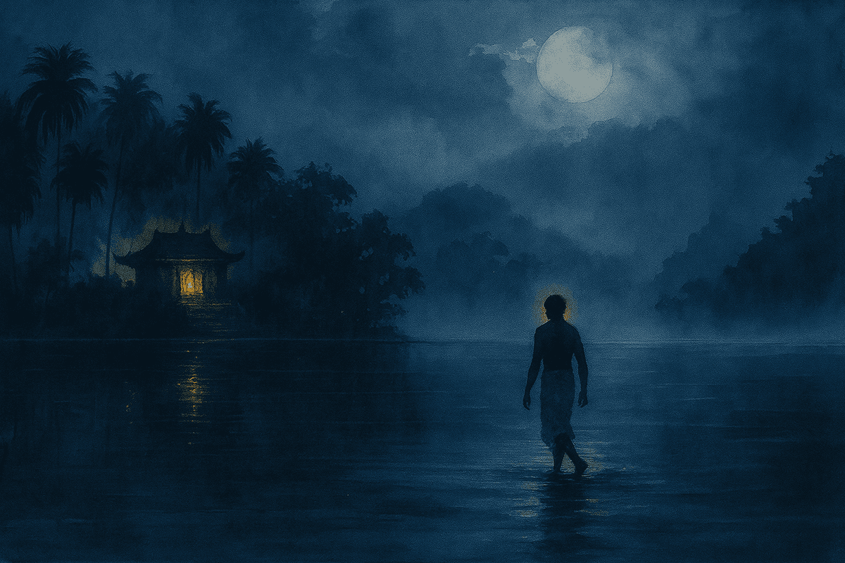 Koragathaniya crossing to meet Mangaladevi and traveling to Kallapu